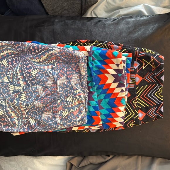 LuLaRoe Pants - 3 pairs Lularoe tall and curvy leggings